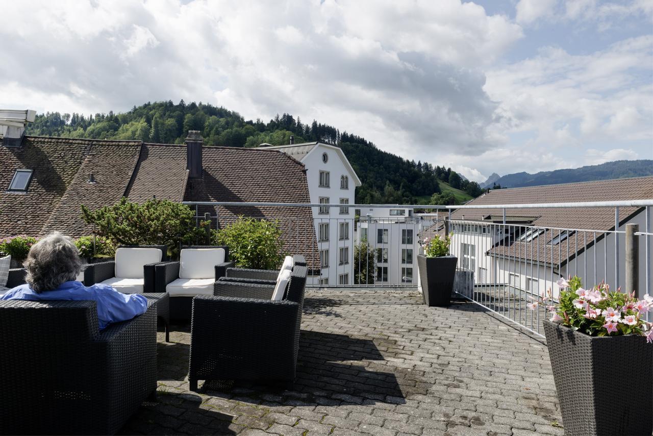 Kunsthotel Linde Garni Einsiedeln Bagian luar foto